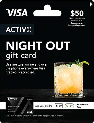 Activ Visa Cards